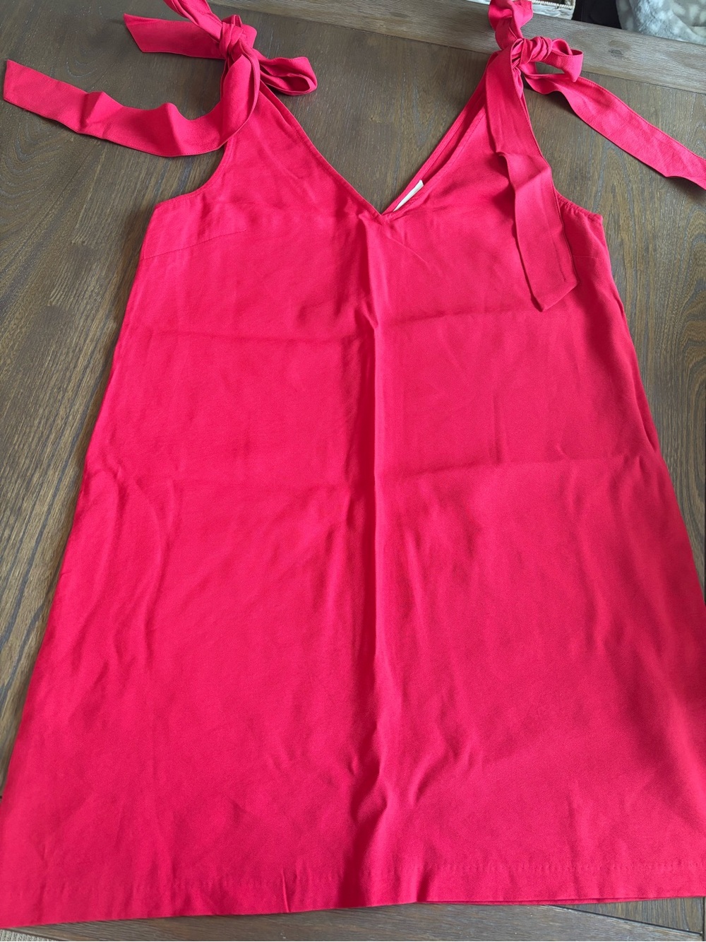H&M Hot Red Tie-Shoulder V-Neck Camisole